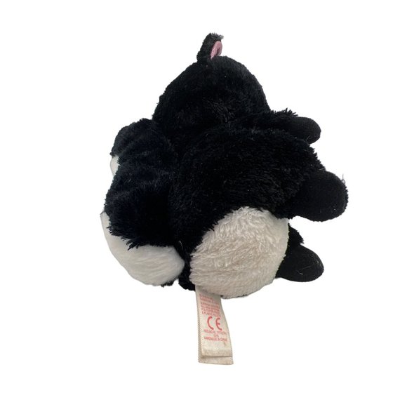 Ty Beanie Boos Flora Skunk Plush Stuffed Animal Pet Toy Pink Glitter Eyes - Picture 6 of 8